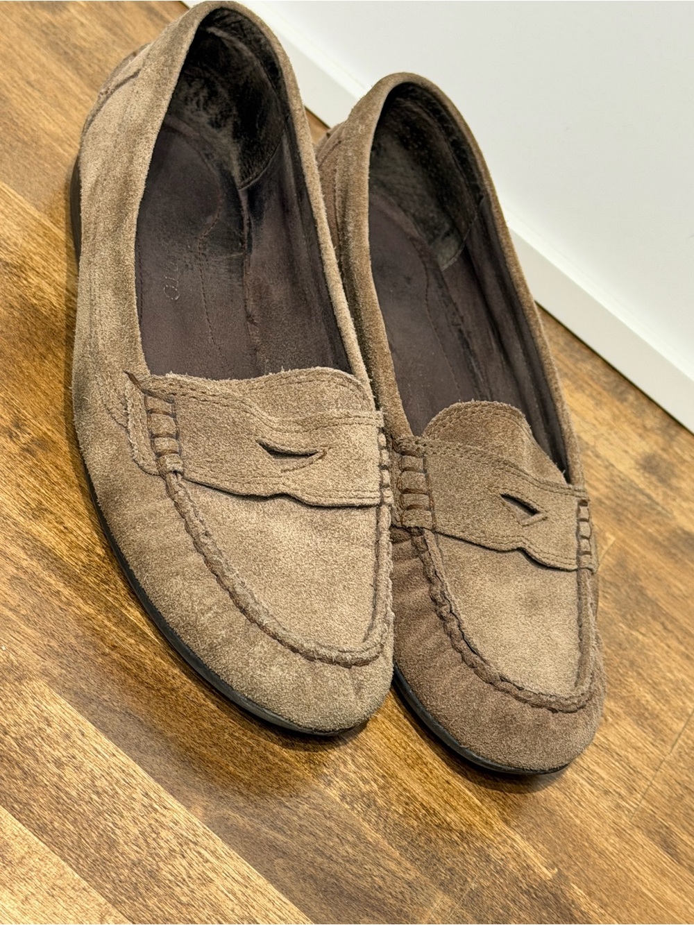 Franco Sarto Women's Leather suede Penny Loafers size 7.5